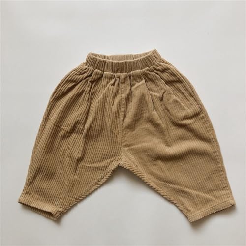 Toddler Boys Corduroy Baggy Pants Solid Color Casual Elastic Waisted Sweatpants Sport Athletic Joggers Trousers Clothes2