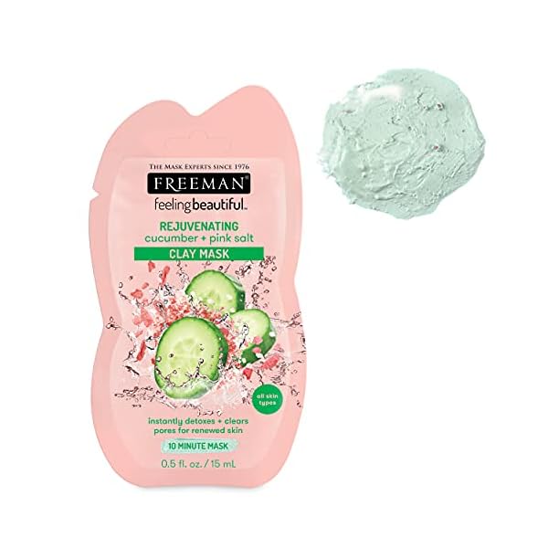 FREEMAN Beauty Facial Mask Variety Pack: Clay, Charcoal, Mud, and Peel Off Beauty Face Masks, 24 Count