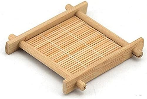 KIPPOTCD Placemats 10 Pieces Table Placemat Kitchen Product Bamboo Coaster Coaster Handmade Coffee Cup Drink Tool Coaster Tea Accessories