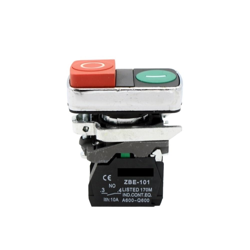 押しボタンスイッチ,LED電球xb2 xb4,12v,24v,220v,赤,緑,黄,青,白,10個 - AliExpress XB4-BL8425 ツインボタンスイッチ 赤 緑 2色プッシュボタンスイッチ FRAILEVOT