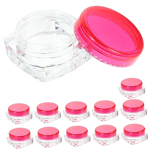 NOLITOY 12pcs Square Bottom Facial Cream Box Lotion Containers Storage
