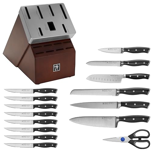 HENCKELS-Forged-Accent-Knife-Block-Set-16-Walnut HENCKELS Forged Accent Knife Block Set 16 Walnut