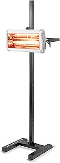 STAHLWERK Infrarot Lacktrockner IL-1200 ST mit 1.200 Watt und Stativ, leistungsstarker Infrarottrockner/IR Strahler/IR Trockner zum professionellen Trocknen von Autolack, Grundierungen uvm.