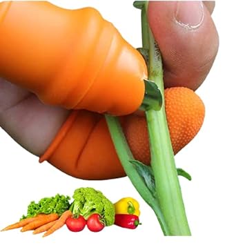 AMENDAS Thumb Knife Finger Cutter Vegetable & Fruit Cutter, Garlic Peeler for Home Appliances Fruit and Vegetable Picking Potted Plants Trim