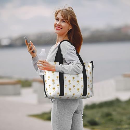 Sac de voyage tournesol pour homme et femme grand format imprimé