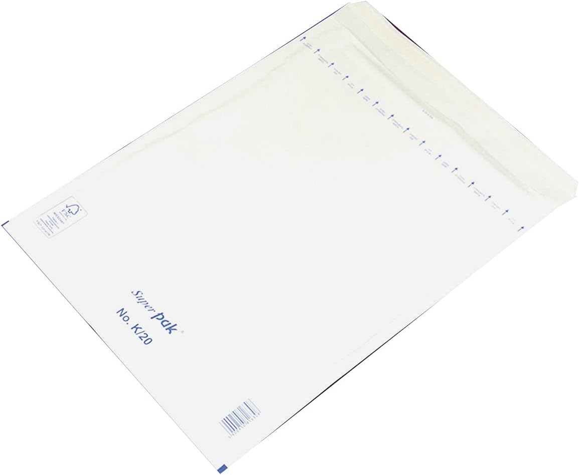 Bubble Lined Self-Seal Enveloper Office Products HK K20 350x470mm/370x480mm 50pcs White/Envelopes and Shipment Accessories/Type-Self-Adhesive Bubble/Kind-HK/Colour-White/Format-K20