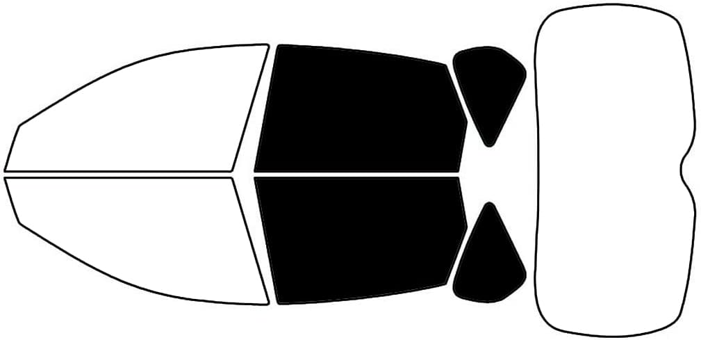 Rvinyl Window Tint Kit Compatible with Subaru WRX 2008-2013 (Wagon) - Back Precut Kit - 5%