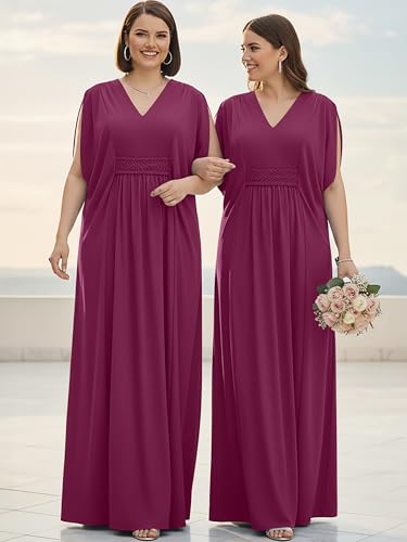 Image of KOH KOH Womens Long V-Neck Grecian Goddess Wedding Guest Maxi Dress Gown