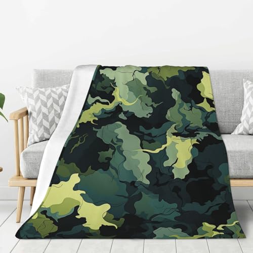 Plaid flanelle super douce camouflage léger toutes saisons - 2