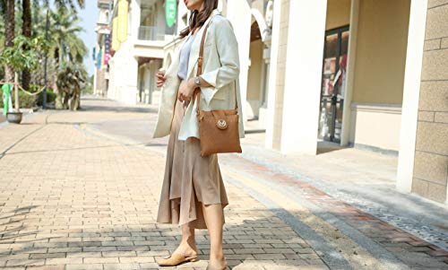 Bolsas transversais MKF para mulheres – tiras transversais, bolsa carteiro – bolsa de couro PU, bols