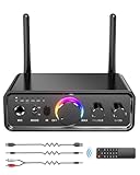 Bluetooth 5.3 Audio Transmitter Receiver for TV Home Stereo, high-Fidelity Wireless Bluetooth Low-Latency and HD Audio Adapter, Supporting USB, RCA, 3.5mm AUX, DAC, Coaxial, and Optical Input/Output