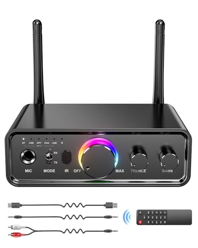 Transmisor Bluetooth 5.3 para escuchar la TV con auriculares sin retraso de audio