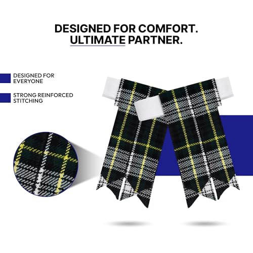Image of Scottish Tartan Kilt Flashes with Elastic Adjusters