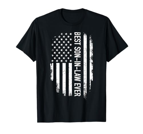 Best son-in-law ever US american vintage flag T-Shirt