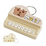 Genérico Llavero con forma de teclado de piano - 6x6x4,5 cm Lindo accesorio antiestrés y relajante | Llavero con colgante de piano para viajes escolares y viajeros adultos niños