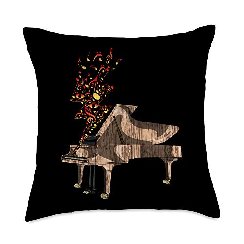 Music Tees Gift Idea Treble Clef Music Notes Pianist Orchestra Gift Piano Throw Pillow 18x18 Multicolor From Music Tees Gift Idea Accuweather Shop