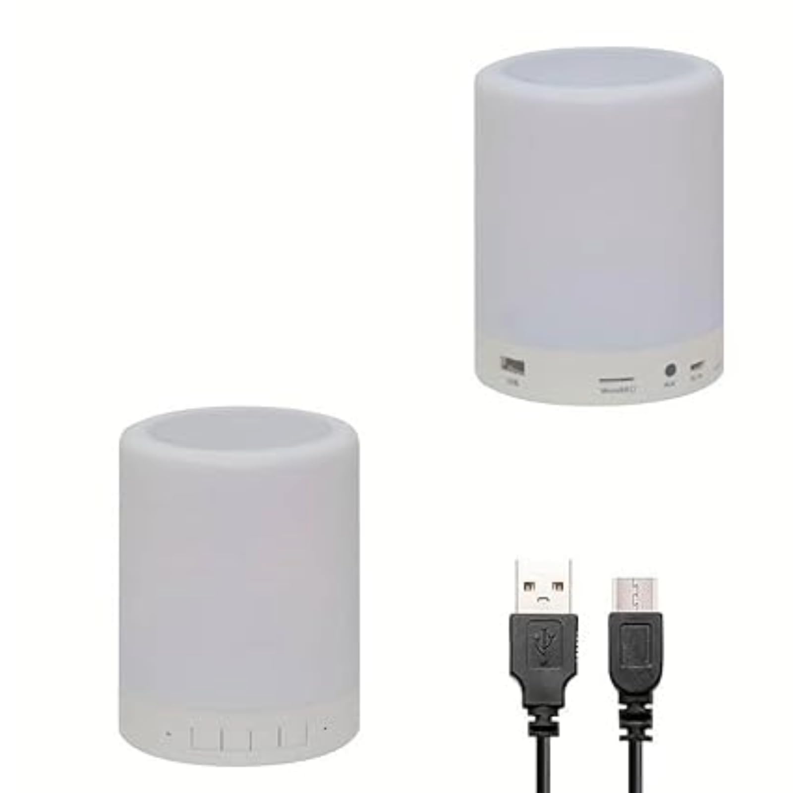 Rechargeable Touch Night Light with Wireless Bluetooth Speaker Colorful RGB Atmosphere Light Eye Protection Desk Lamp for Home Office Reading Writing and Bedroom Ambiance