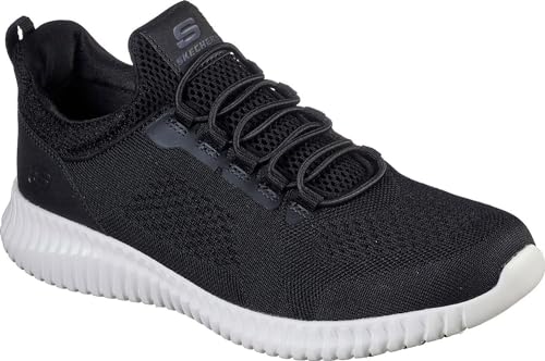 Skechers Work Cessnock, Men's, Black/White, Soft Toe, EH, Slip Resistant Casual (12.0 M)