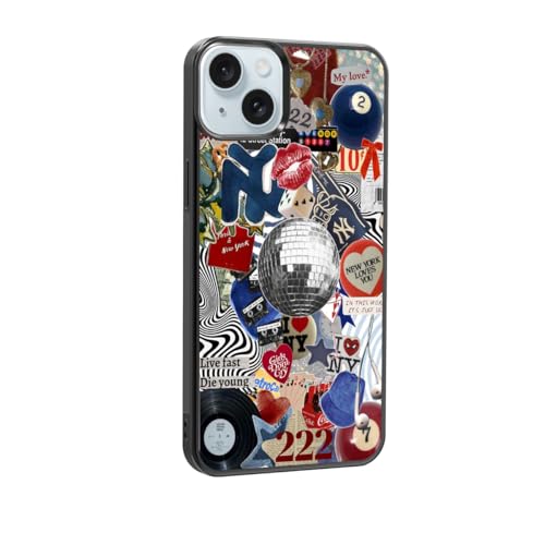 qizjio Coquette Phone Case Shockproof Protective Collage Aesthetic Phone Cover for iPhone 15 Plus