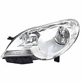 XEXJHQQ Per VW Per POLO 9N3 2006 2007 2008 2009 2010 Paraurti Anteriore Faro Anteriore Lampada Fendinebbia Bianco O Nero Tipo Gruppo Ottico Fari Fanali Proiettori Anteriori(White Left)