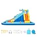 VEVOR Bounce House for Kids, Inflatable Bounce House with Air Blower, Water Slide, Bouncer Castle with Bounces Zone, Climbing Wall, Splash Pool & Water Ring Toss, for 3 to 4 Kids Ages 3 to 8