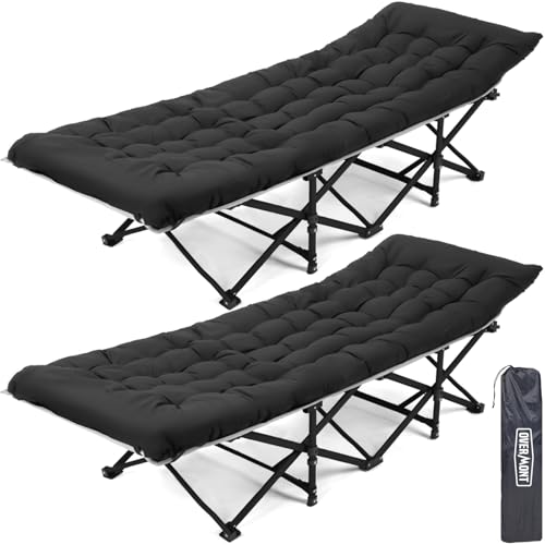 COSTWAY Feldbett Mit Zelt Für 2 Personen - Camping-Set Mit 300kg Tragkraft