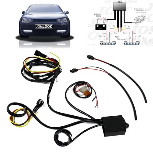 JOM 7124 Tagfahrlicht - Modul mit automatischer Zündungserkennung, Dimm- und ComingHome Funktion, für 12V LED-TFL