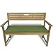 GAOYH Sitzkissen für Gartenmöbel, wasserdichte Sitzpolster für Terrassensofa mit Abnehmbarem Bezug, Wasserdichtes Outdoor-Kissen mit Polsterung,Green