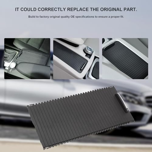 Konuooer Mittelkonsolen-Rolloabdeckung Zubehör für Mercedes W204 W212 Mittelkonsole Abdeckung A20468076079051 für C-Calss S204 E-Class S212 A207 C220 Console Cover