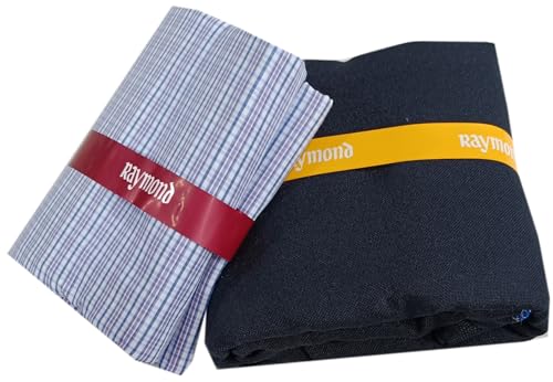 Image of Raymond Premium Unstitched Formal Shirt Fabric, Cotton Blend Stripes, 150 x 150 cm, Regular Fit, Professional Wear Collection