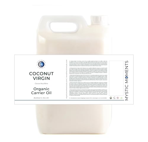 Huile de coco bio pour cheveux secs Mystic Moments 5L OVC5KCOCOVIRG