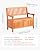 VEVOR Outdoor Storage Bench, 2-Person Wooden Storage Bench, 33 Gallons Deck Box with Side Handle, Supports up to 705 lbs, Outdoor Seating & Porch Decor, for Patio Garden Balcony Yard
