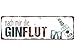 Produktbild Interluxe Metallschild Blech NACH Mir DIE GINFLUT Lustig Spruch Gin Geschenk Alkohol