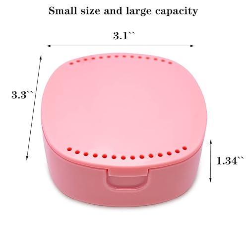 Miniatura 3 de Funda de retención con espejo y orificios de ventilación para protectores nocturnos bandejas de alineación protector bucal protector bucal ligero y