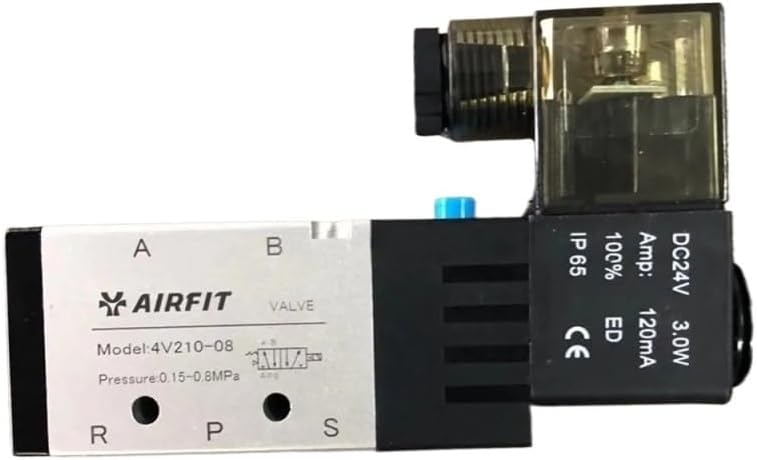 空気圧ソレノイドバルブ 4v210-08 DC24V 3.0W AMP 120MA
