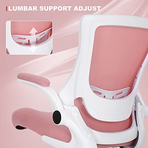 Image of Misolant Tall Office Chair, Drafting Chair for Standing Desk, High Office Chair with Adjustable Lumbar Support, Flip-up Arm and Footrest Ring, Tall Drafting Chair for Bar Height Desk
