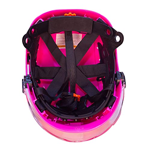 Pink Hard Hats For Women Lightweight 6-Point Suspension Ansi Z89.1 Approved Abs Hardhats Goggles With Reflective Decals For Construction Industrial Work (Pink 01) #TOP5