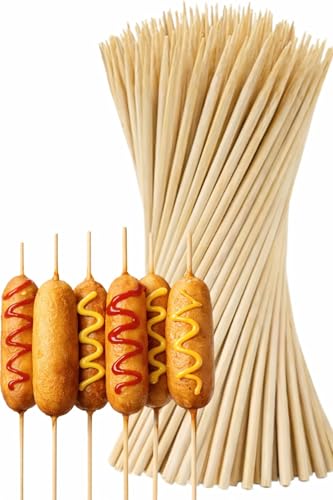 Perfect Stix Semi- Pointed Corn Dog Stick Skewers 8.5 x 3/16 ( pack of 1000)