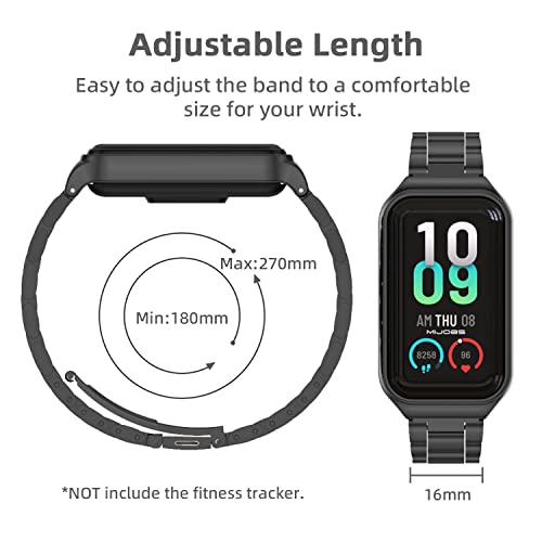 Image of Strap for Amazfit Band 7 Metal Replacement Strap Wristband Watch Strap Compatible with Amazfit 7 Fitness Tracker smartwatch