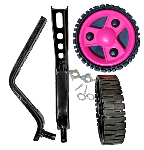 Image of Universal Bicycle Training Wheels Set Adjustable 14 to 20 Inch Supporting Wheel Set Durable Anti Slip Steel Brackets for Kids Bike Balance Support Easy Installation for Learning Riders
