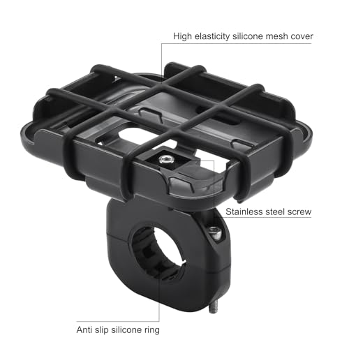 Hzycwgone Bike Handlebar Mount for JBL Go 4/Go 3/Go 2 Portable Bluetooth Speaker,Bicycle/Motor/Scooter/Golf Cart/Boat Rail Bracket Holder Adapter for JBL Go 4/Go 3/Go 2(Black) - Image 4