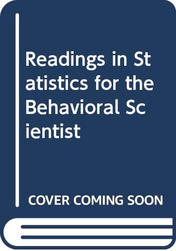 Readings in statistics for the behavioral scien... 0030803683 Book Cover