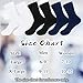 SkiBeaut Diabetic Crew Socks for Men, 8 Pairs Loose Cuff Mid-Calf Socks for Pregnant Women Elderly