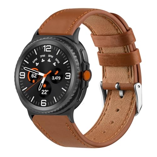 コンパチブル Samsung Galaxy Watch 8 Classic レザーバンド 対応 Samsung Galaxy Watch 8 Classic バンド PU 腕時計 ベルト ソフト 柔軟性 ビジネス風 交換ベルト レディース&メンズ 革製スト