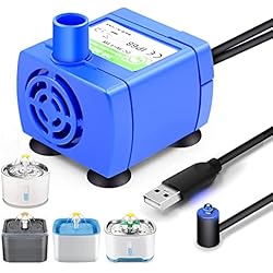 Motor Bomba Sumergible Bomba De Fuente De Agua para Mascotas, Bomba De Repuesto UNISOPH para Fuente De Gato De Flores Bomba De Agua Sumergible Motor De Bajo Consumo Ultra Silencioso