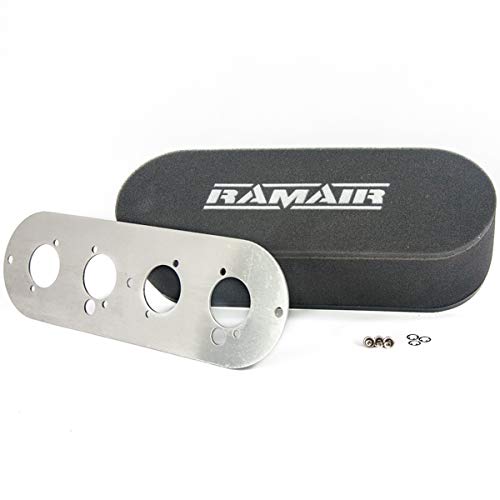 Ramair Bolt On Air Filter Twin DCOE/DHLA/ITB Vauxhall 2.3, Lotus 2.2 16v - 135mm