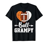 Ball Grampy Basketball Football Baseball Player T-Shirt