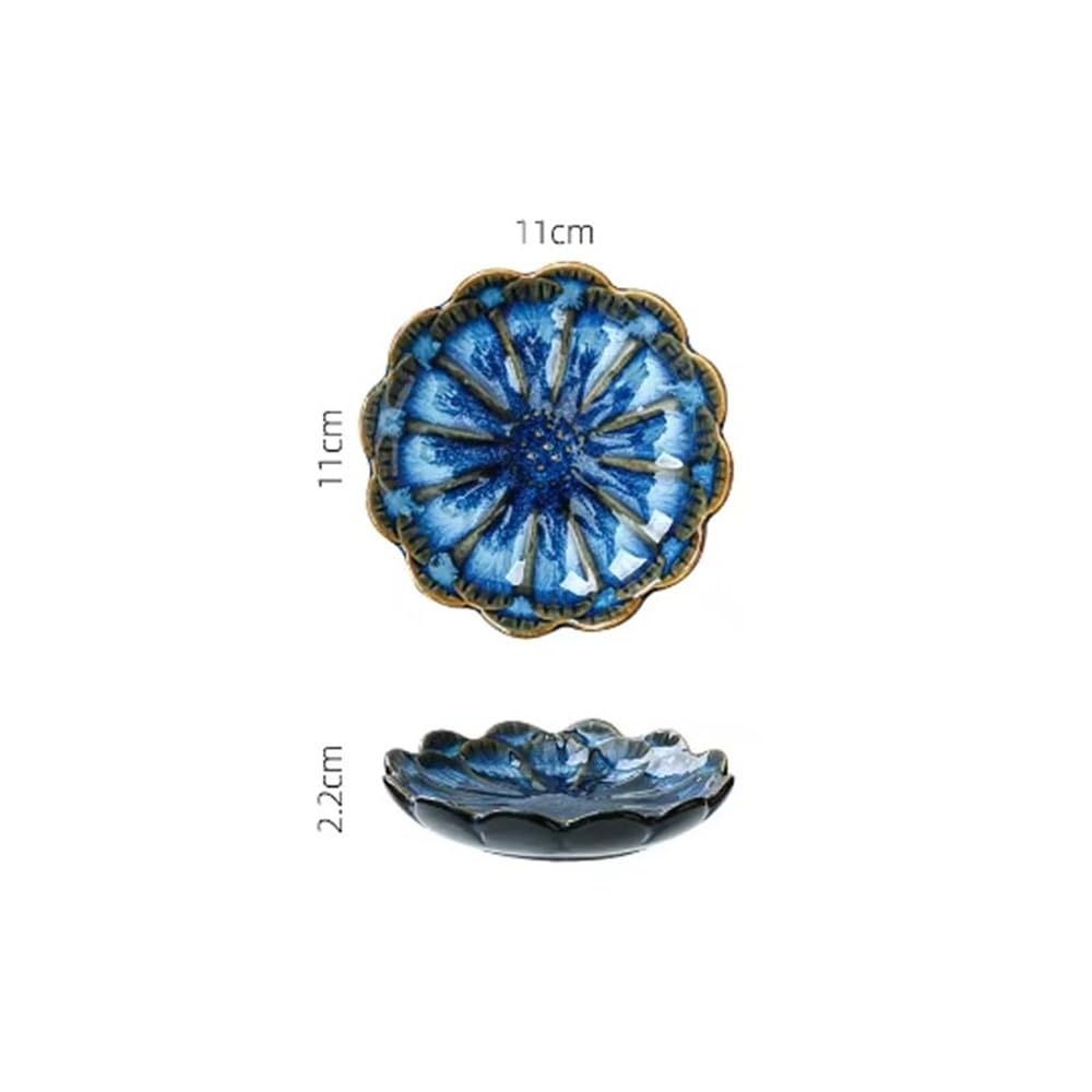 Servierplatte Keramik Platte Retro Dip Gericht Sushi Sojasauce Gerichte Hause Desktop Snack Platten Aufbewahrungsbehälter