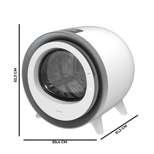 Miniatura 2 de Cecotec Secadora Compacta Evacuación 3kg Bolero Dresscode Dry 3500v Silver. 8 Programas, Secado Automático Inteligente, Control Touch, Función Uv Care, Tambor Inox, Antiarrugas, Blanco, Gris Cromado