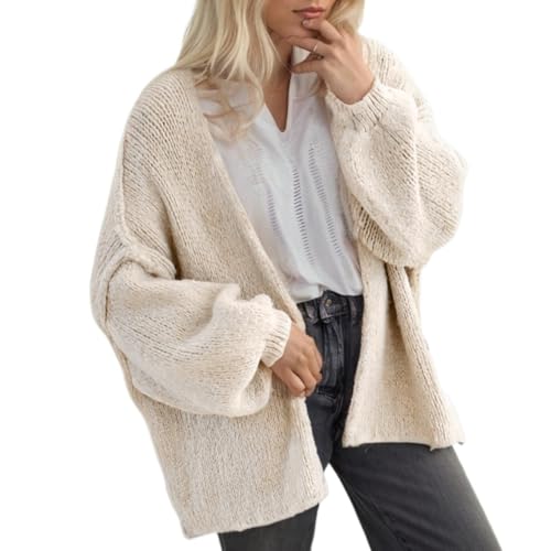 Women Chunky Sweater Y2k Oversized Knit Cardigans Long Sleeve Open Front Knit Sweaters Outwear 2025 Fall Winter Clothes